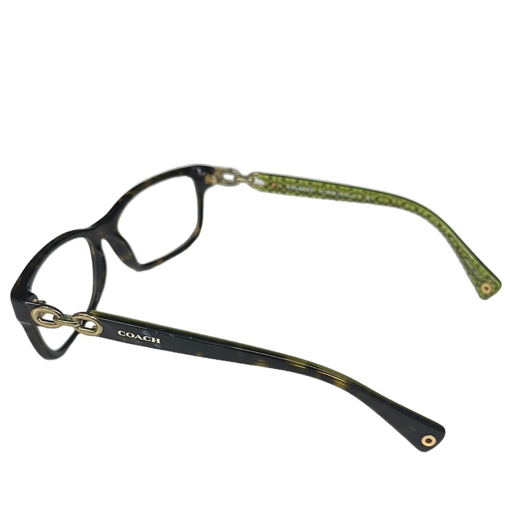 Coach HC5232 Fannie Dark Tortoise/Green Sig C Eyeglass Glasses Frames 52-16 135 - Picture 10 of 15